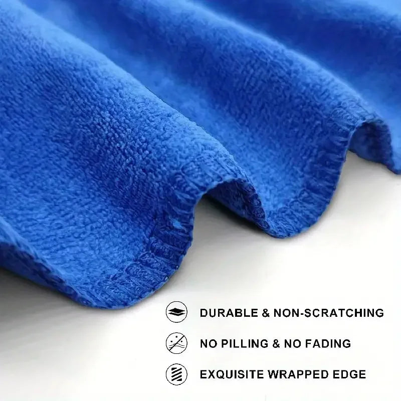 10Pcs Microfiber Towels Car Wash Drying Cloth Towel Household Cleaning 